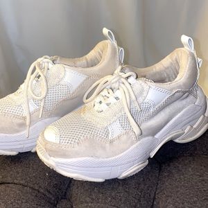 Jeffrey Campbell Chunky White Platform Shoes LF - Size 7